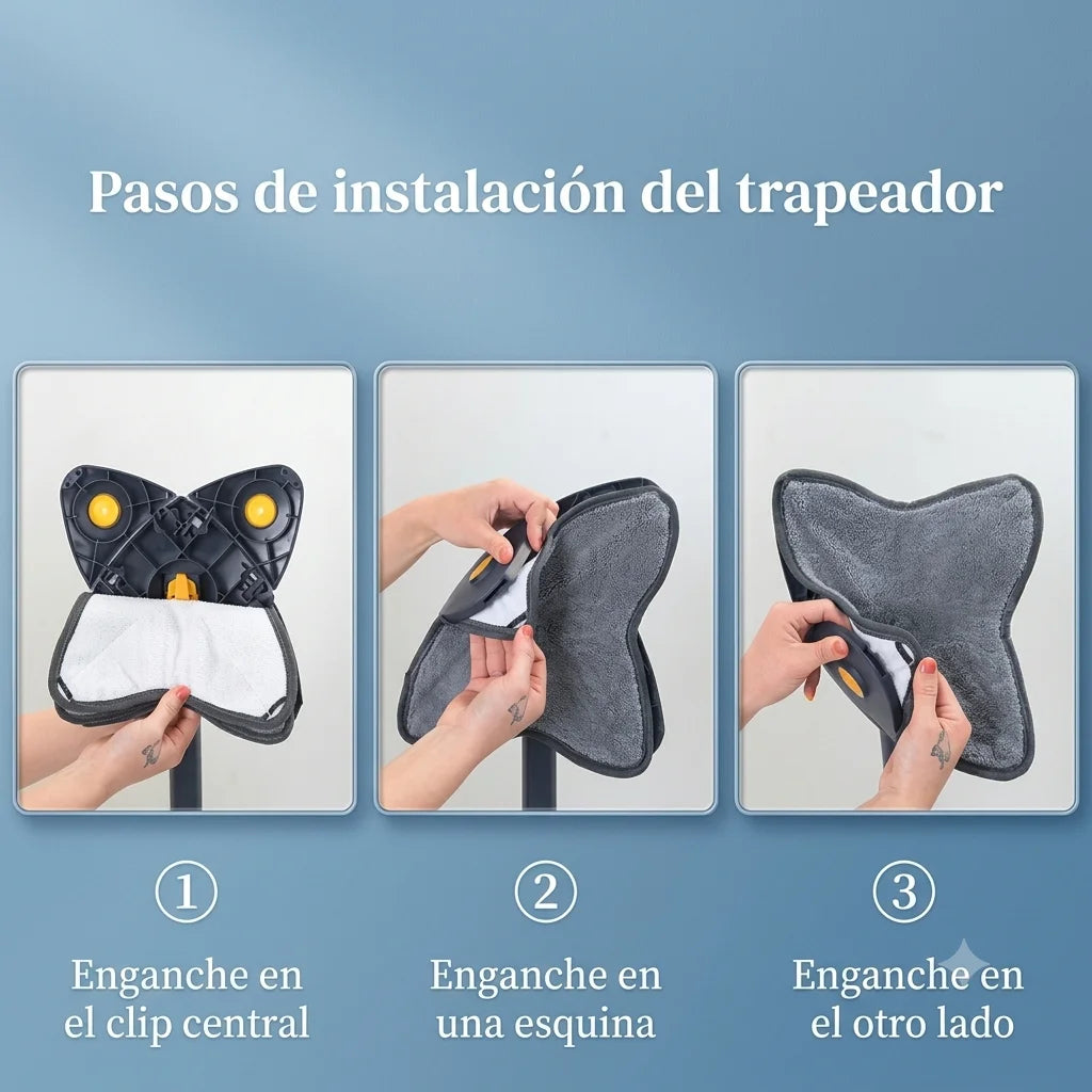 Trapero Giratorio 360° Limpiador Ajustable