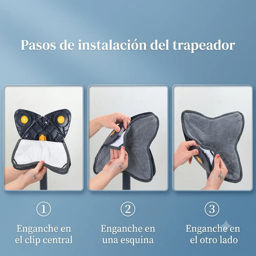 Trapero Giratorio 360° Limpiador Ajustable