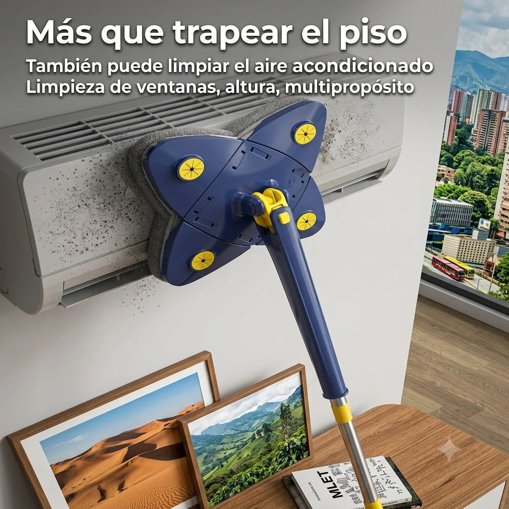 Trapero Giratorio 360° Limpiador Ajustable