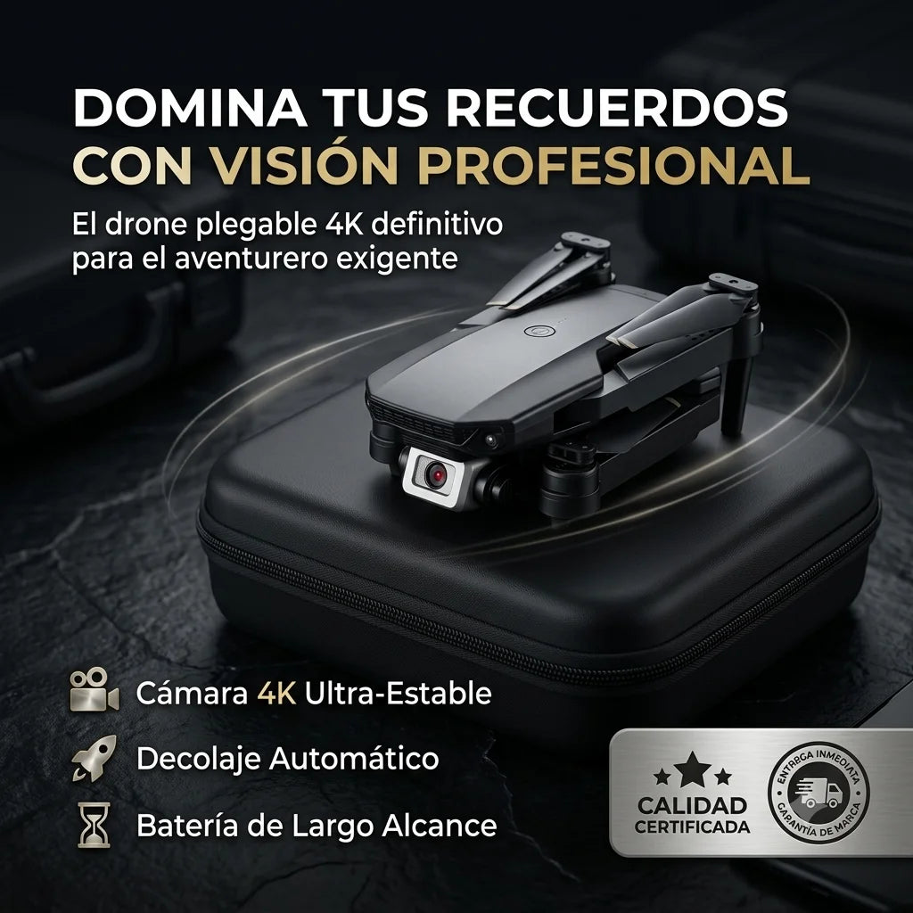 Dron doble cámara 4K + maletín