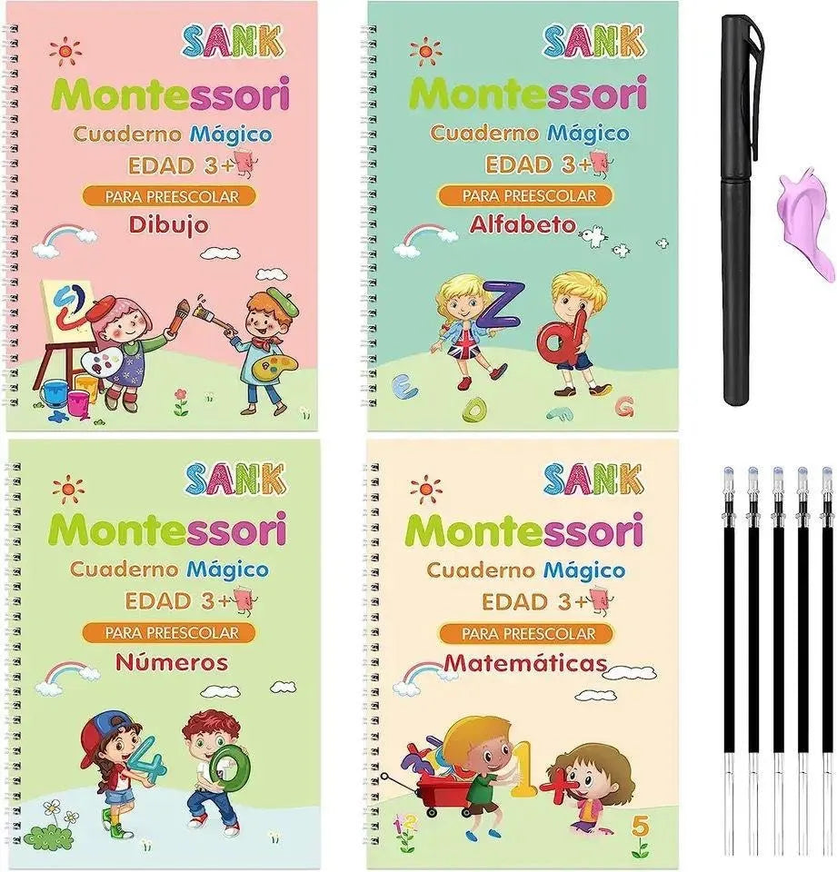 LIBROS CALIGRAFIA ESPAÑOL + CAJA