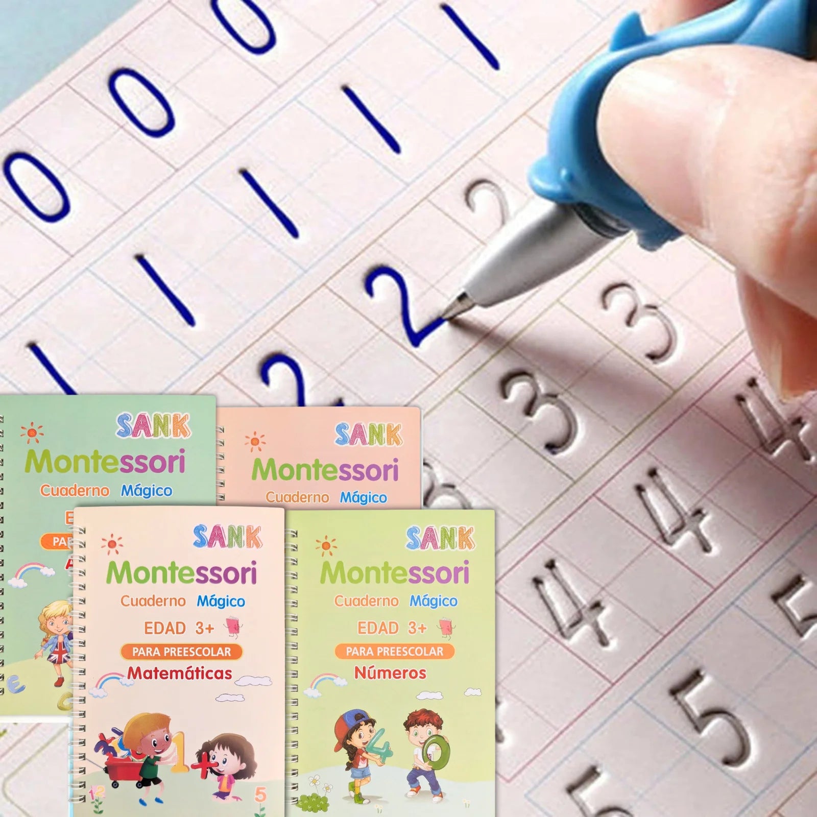 LIBROS CALIGRAFIA ESPAÑOL + CAJA